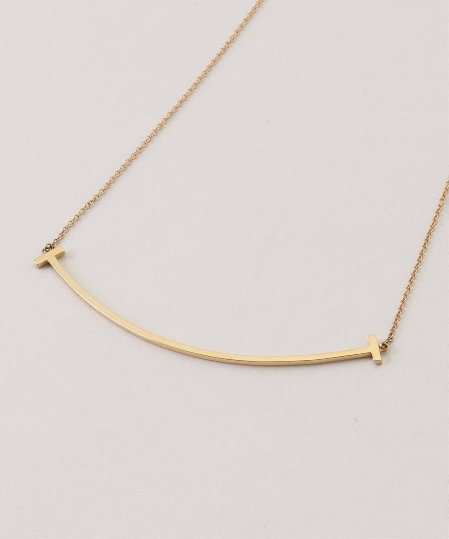 TIFFANY&Co./ティファニー】T smile necklace large 750（ネックレス