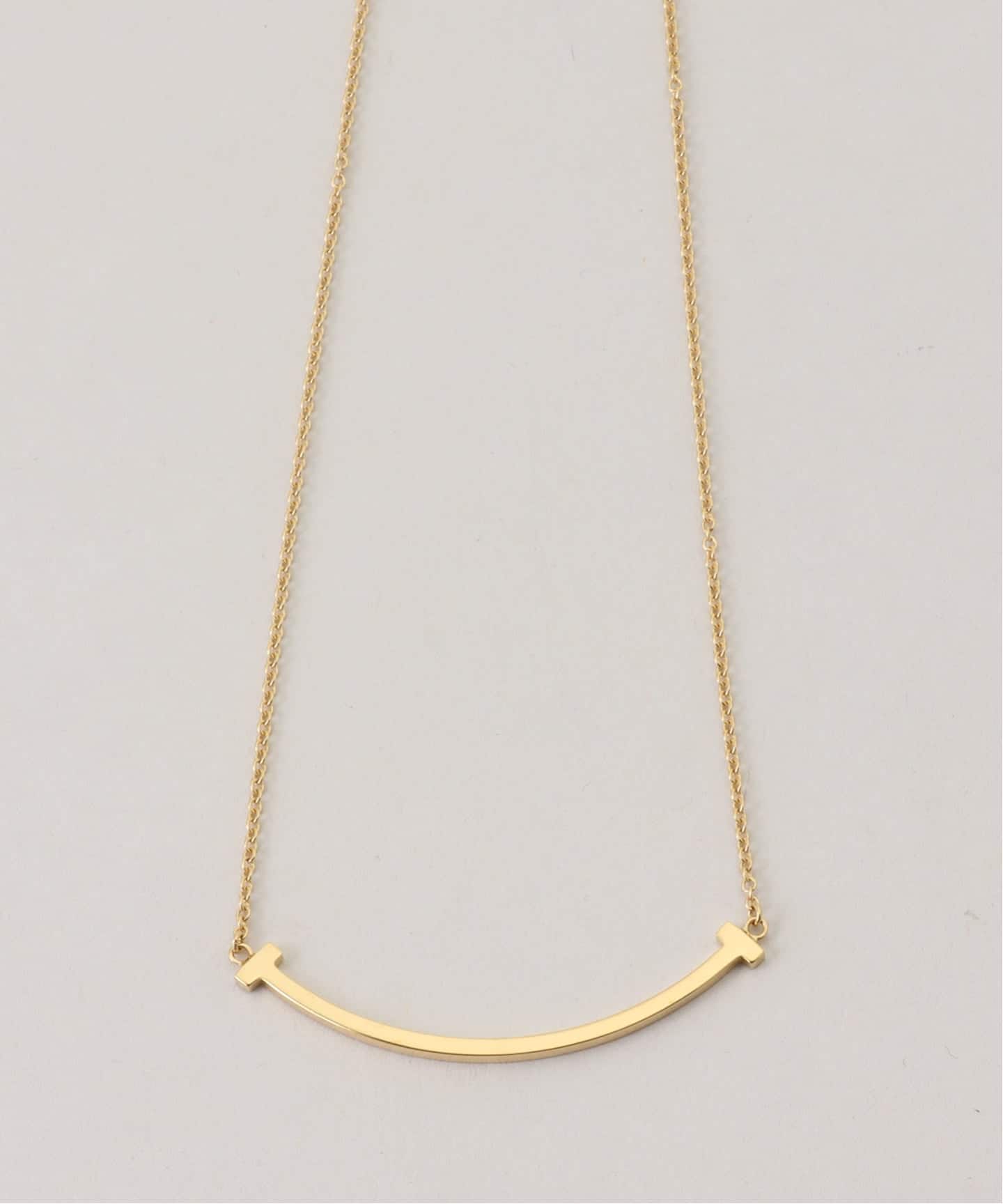 TIFFANY&Co./ティファニー】T smile necklace small 750（ネックレス
