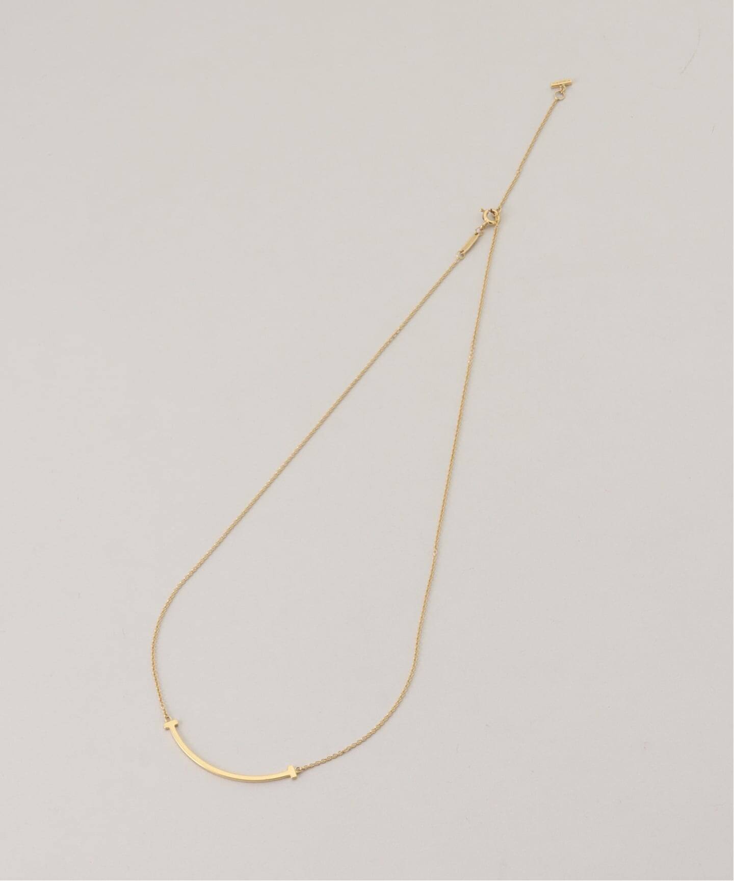 TIFFANY&Co./ティファニー】T smile necklace small 750（ネックレス