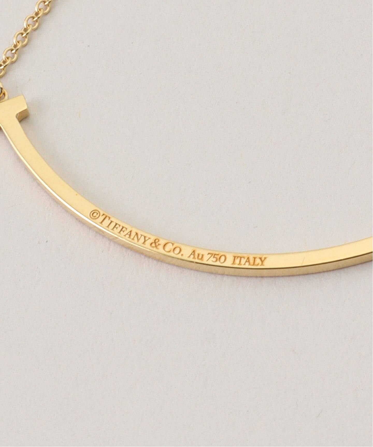 TIFFANY&Co./ティファニー】T smile necklace small 750（ネックレス