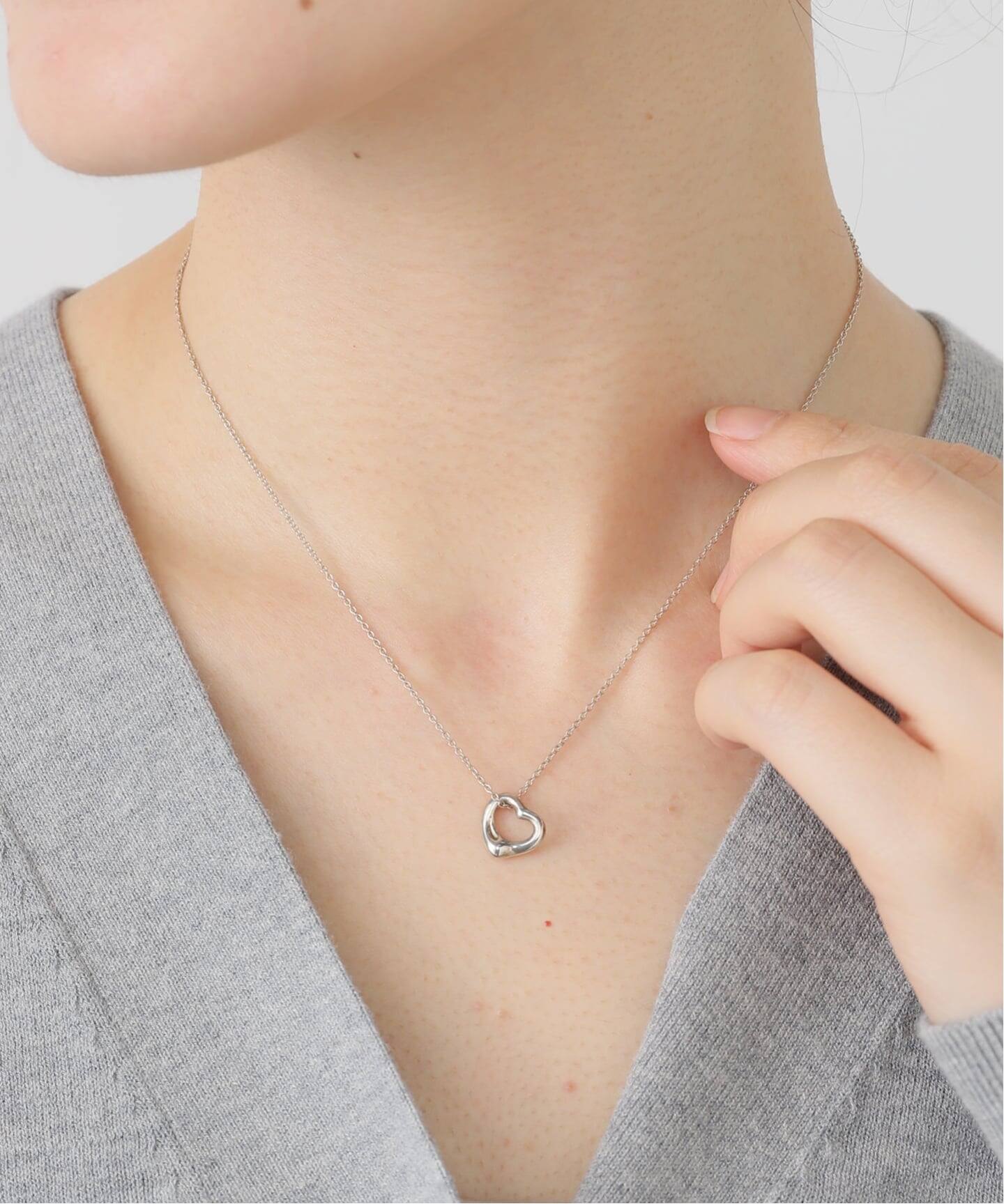 VINTAGE TIFFANY&Co./ティファニー】Open heart necklace xs
