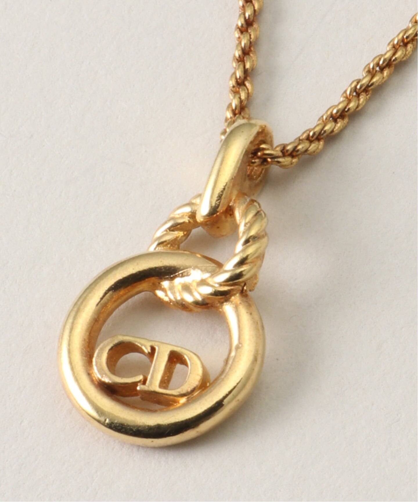 美品✨DIORロゴ、ディオールオーバルゴールドネックレス、ヴィンテージ_006 VINTAGE DIOR/ディオール 】necklace logo（ネックレス）｜DECOUVERTE