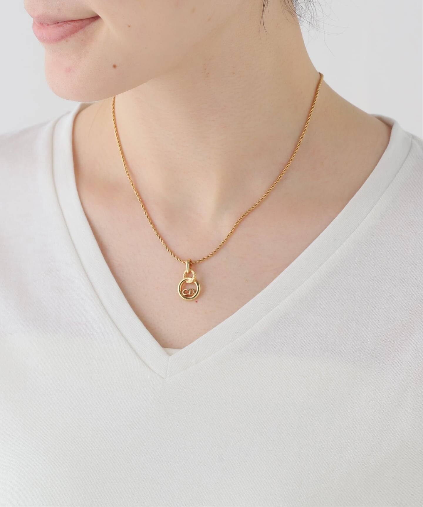 VINTAGE DIOR/ディオール 】necklace logo（ネックレス）｜DECOUVERTE