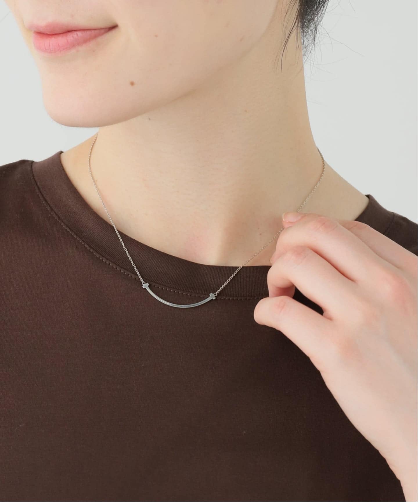TIFFANY&Co./ティファニー】T smile necklace small 925（ネックレス
