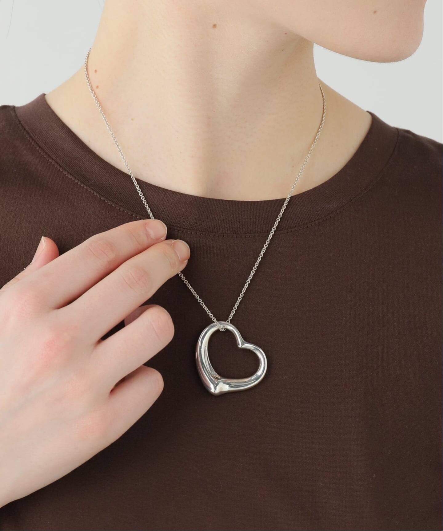VINTAGE TIFFANY&Co./ティファニー】 Open heart necklace xl