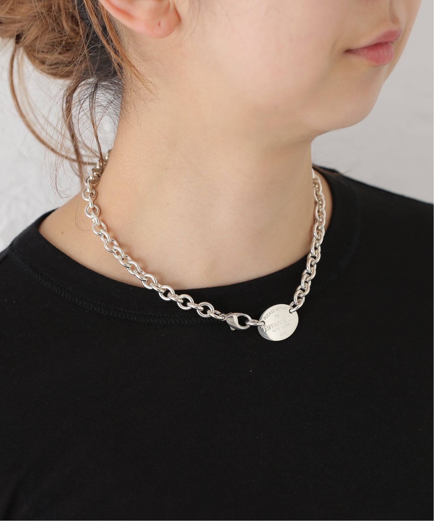 TIFFANY&CO ティファニー ネックレス VINTAGE TIFFANY&Co./ティファニー】Return to oval necklace