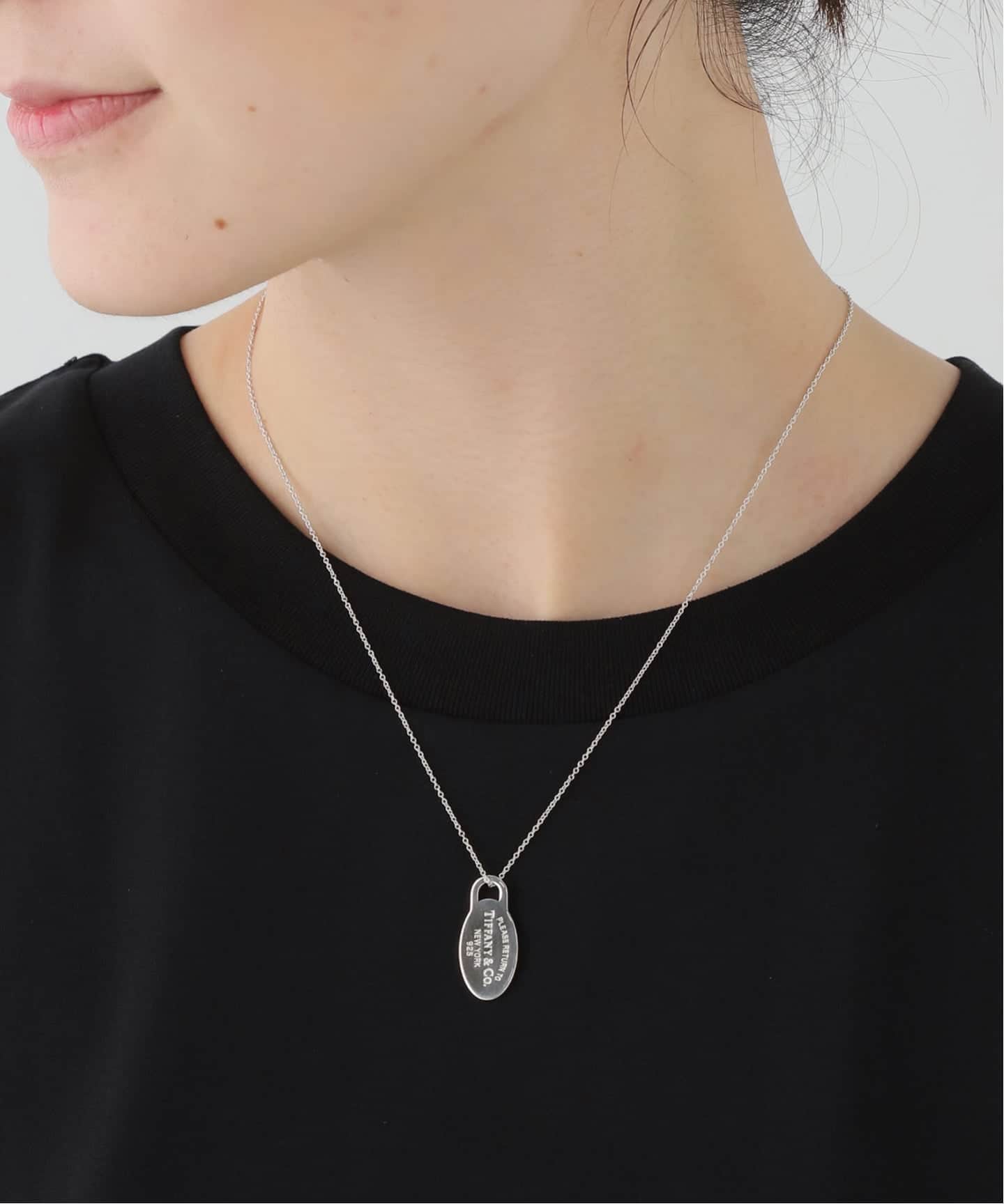VINTAGE TIFFANY&Co./ティファニー】Return to oval necklace