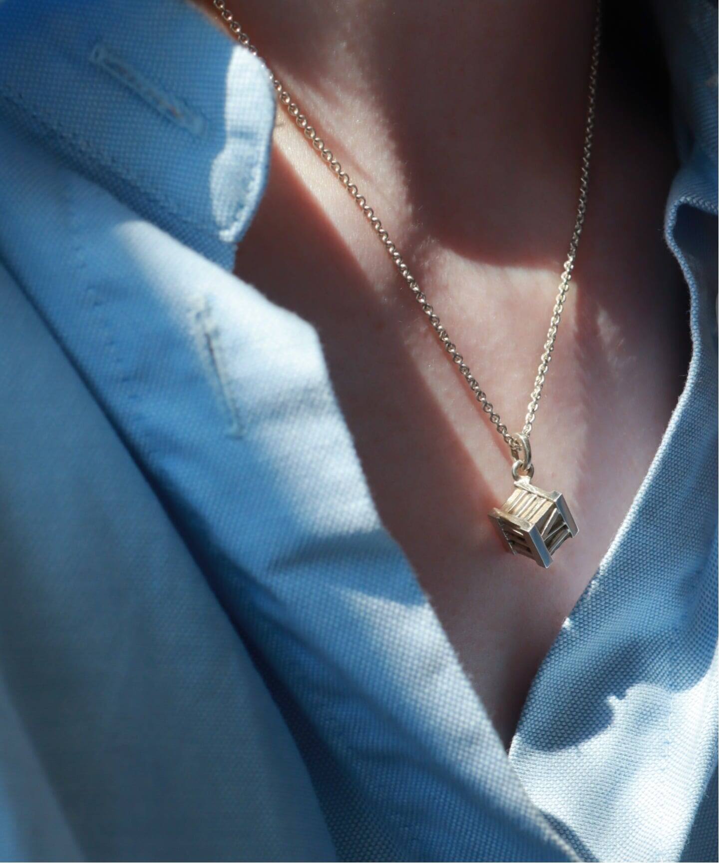 VINTAGE TIFFANY&Co./ティファニー】 Atlas cube necklace（ネックレス 