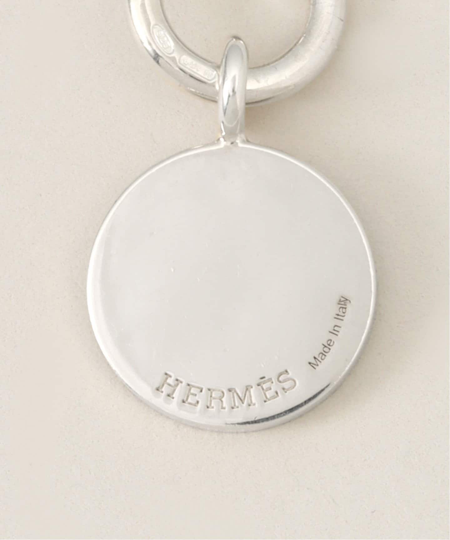 エルメスイタリークネックレストップチャームシルバー925