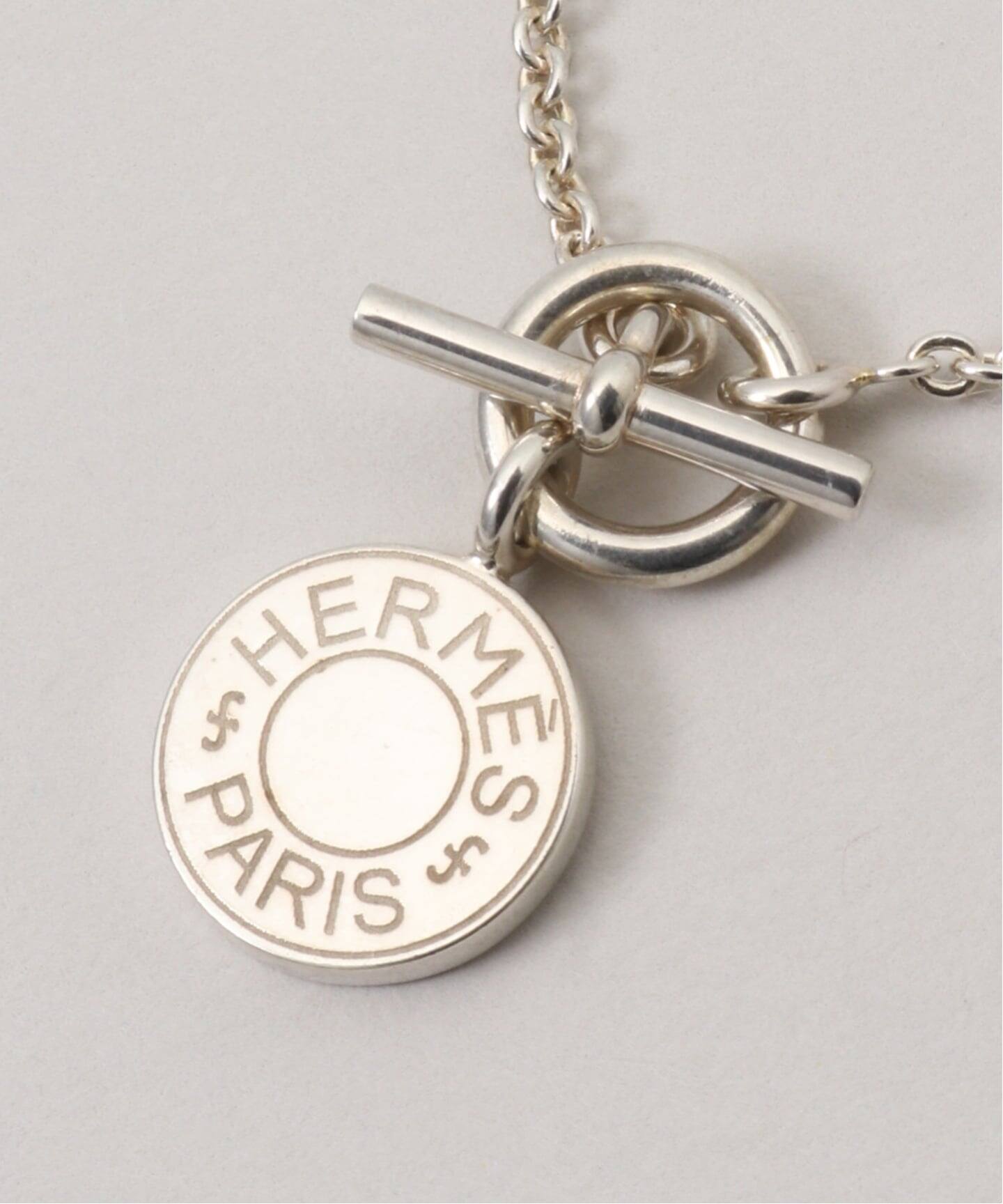 VINTAGE HERMES/エルメス】 Amulet sellier necklace