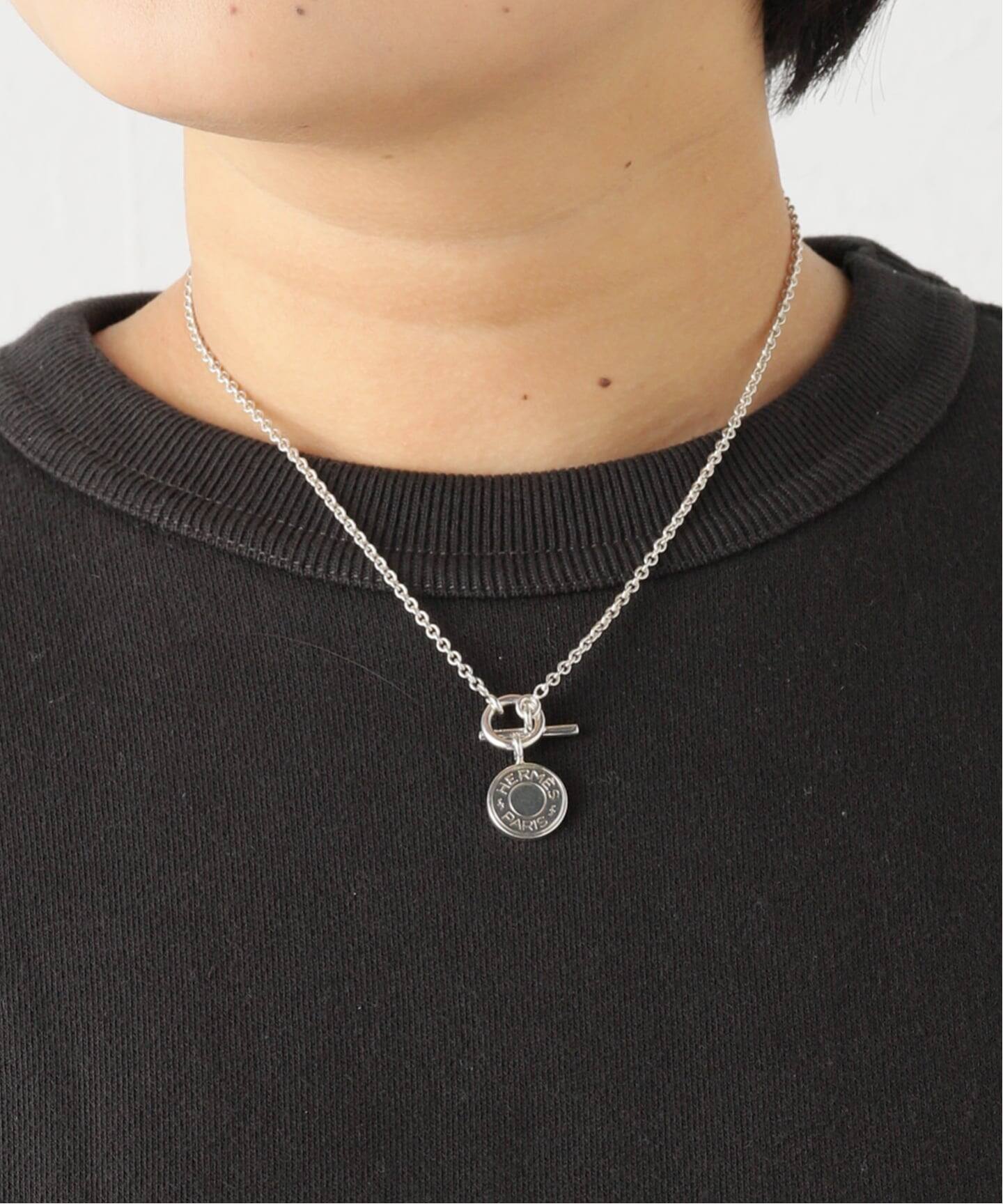 VINTAGE HERMES/エルメス】Amulet sellier necklace（ネックレス