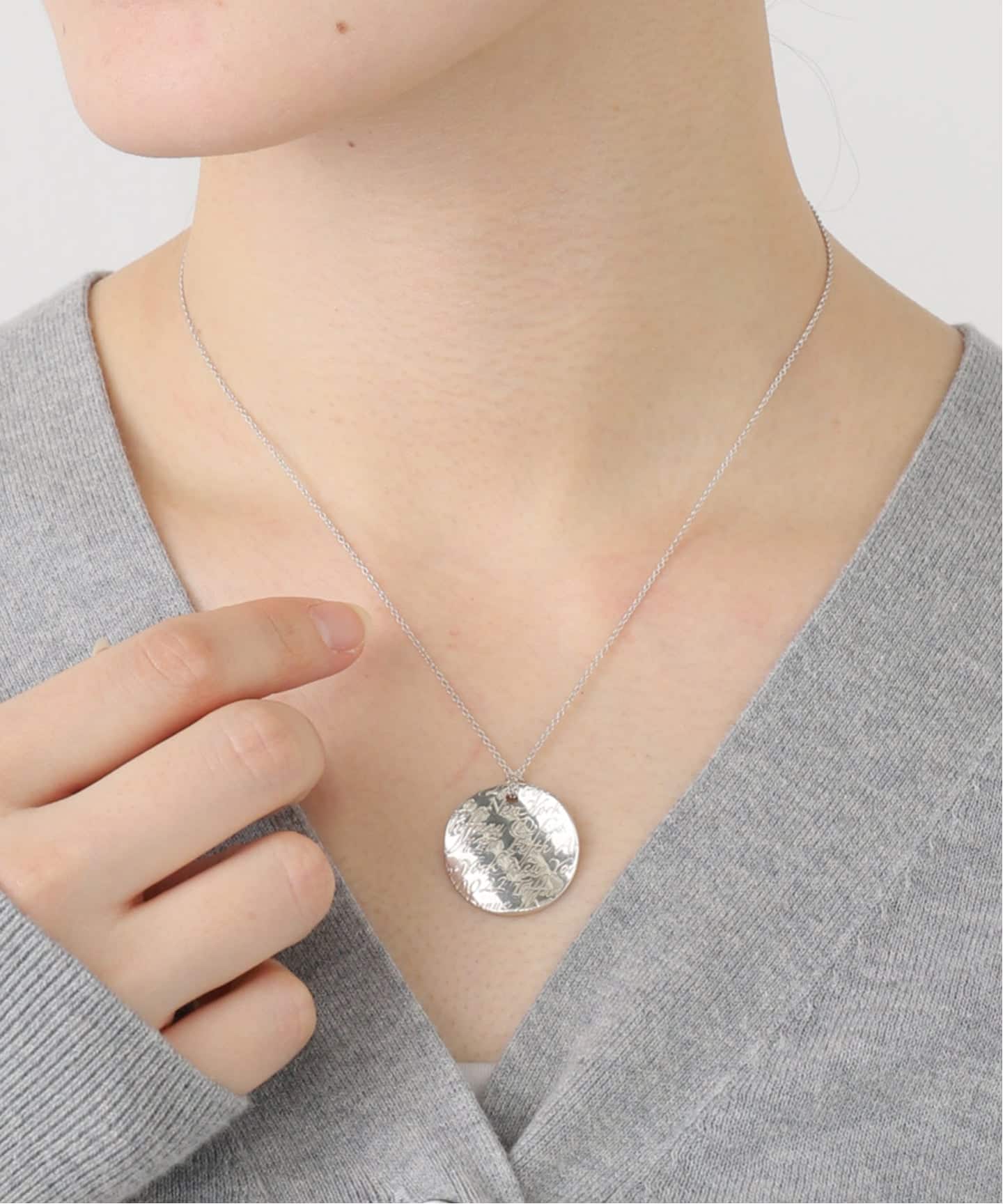 VINTAGE TIFFANY&Co./ティファニー】 Notes round necklace