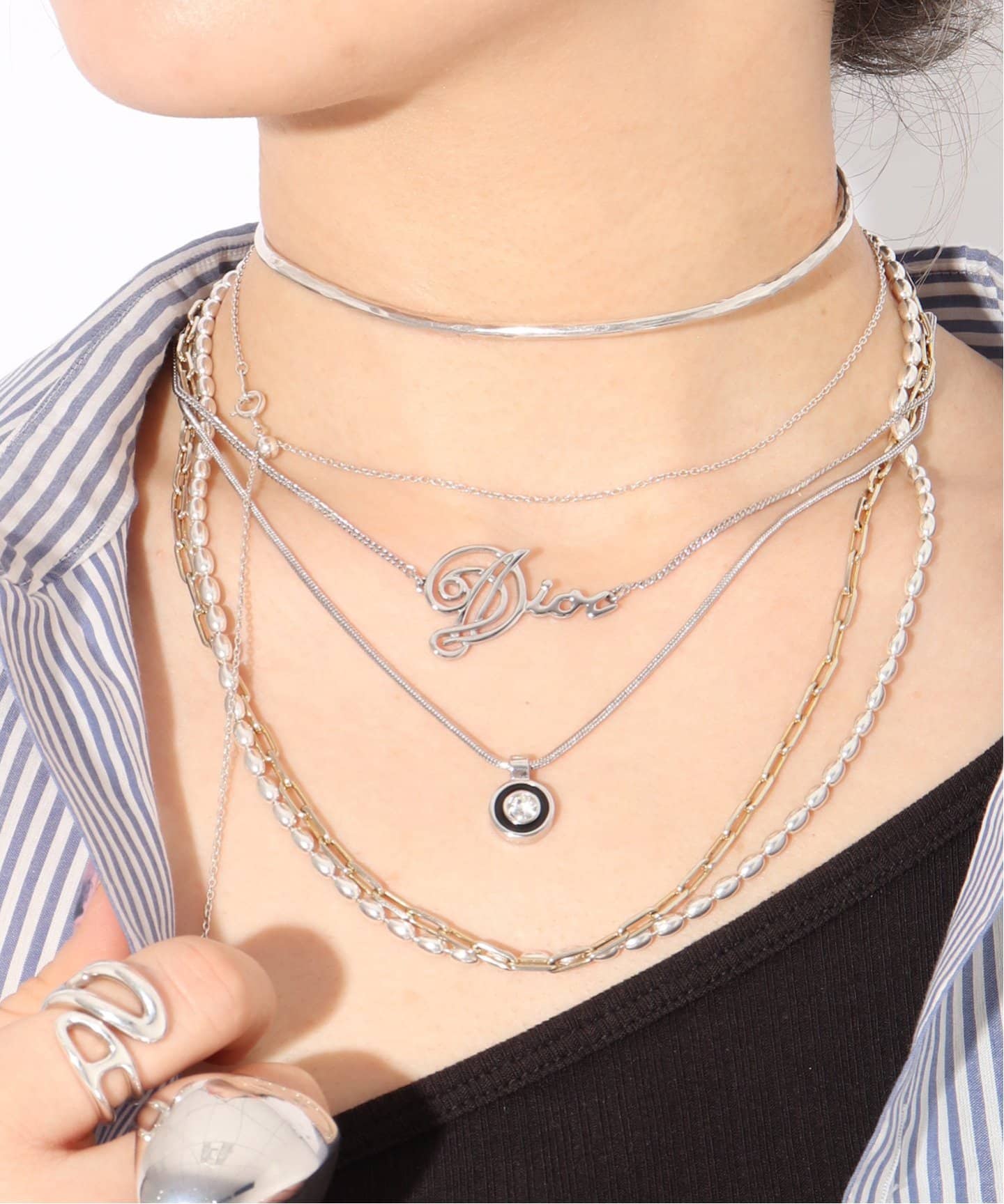 VINTAGE DIOR/ディオール】necklace logo（ネックレス