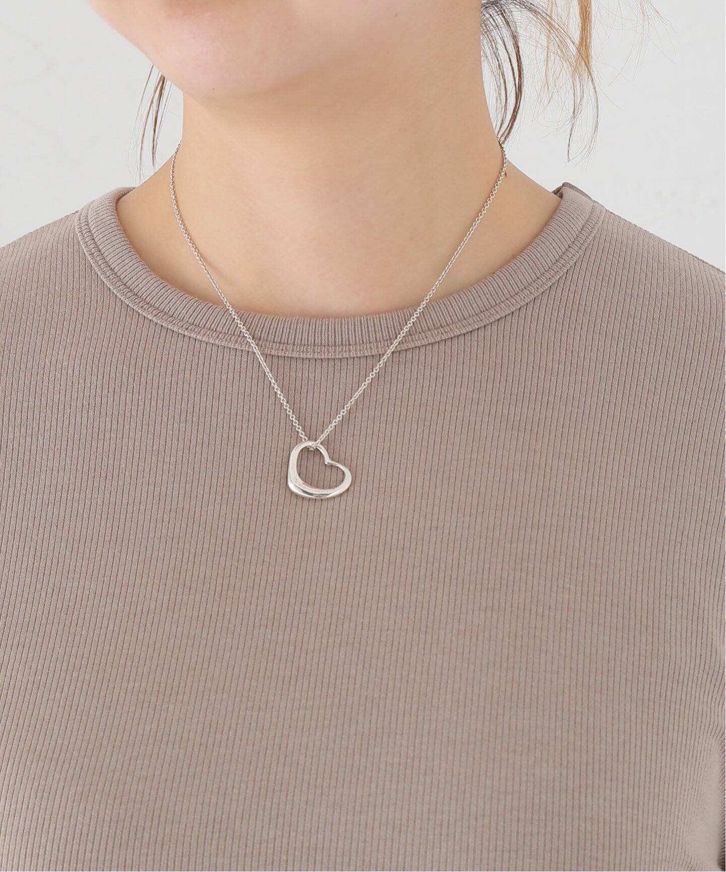 VINTAGE TIFFANY&Co./ティファニー】Open heart necklace m