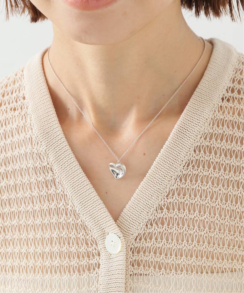 VINTAGE TIFFANY&Co./ティファニー】Curved heart necklace 