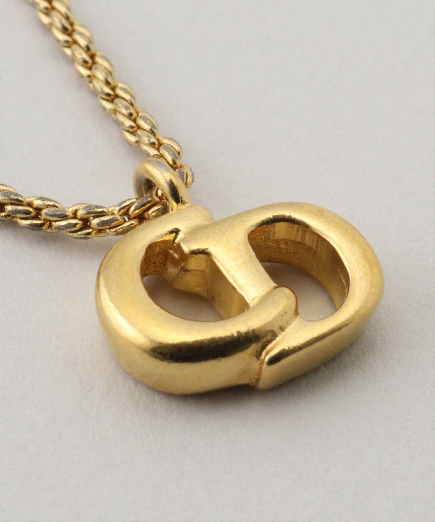 【VINTAGE DIOR/ディオール 】necklace logo 正規品 VINTAGE DIOR/ディオール】necklace logo（ネックレス