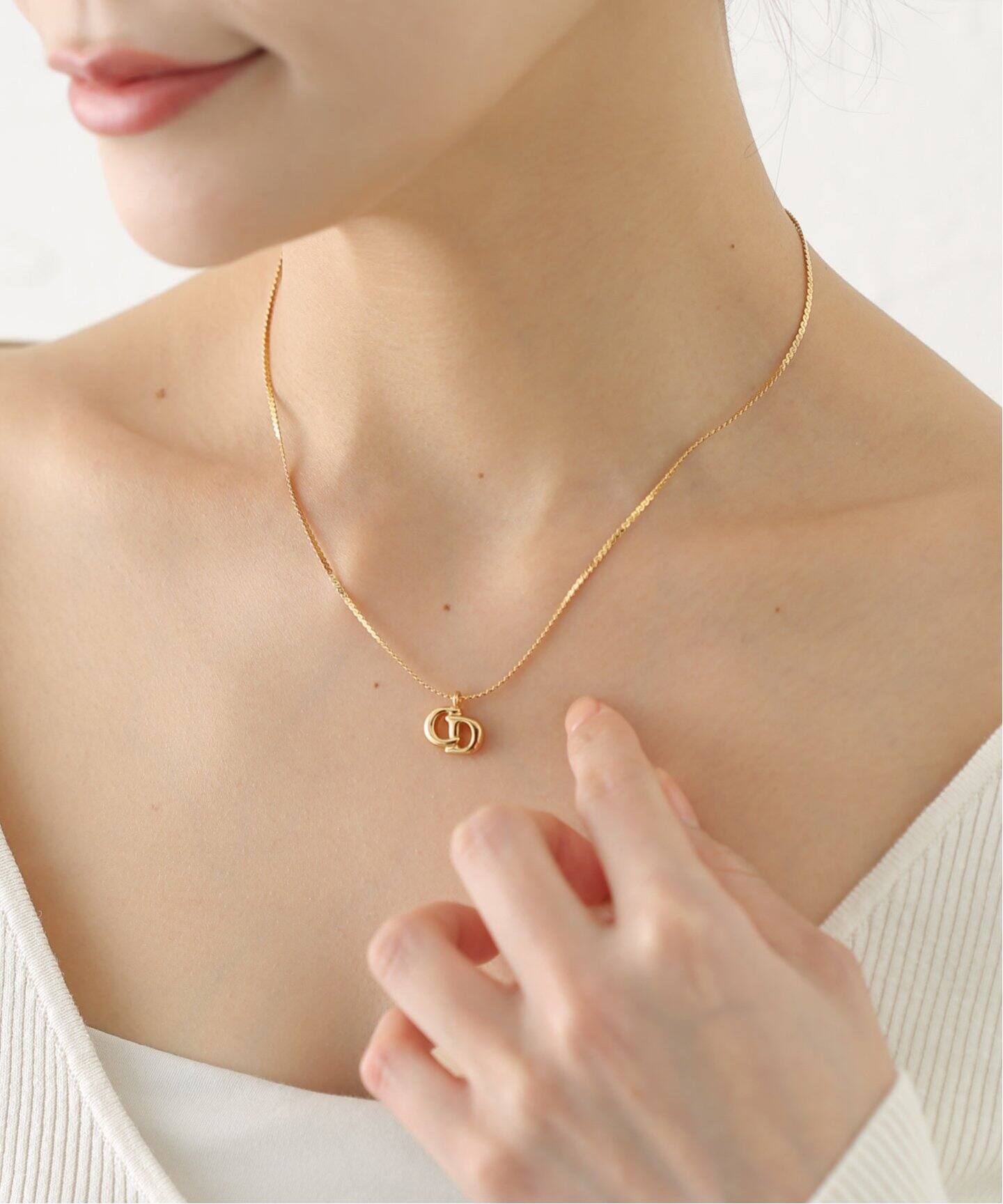 VINTAGE DIOR/ディオール】 necklace logo（ネックレス