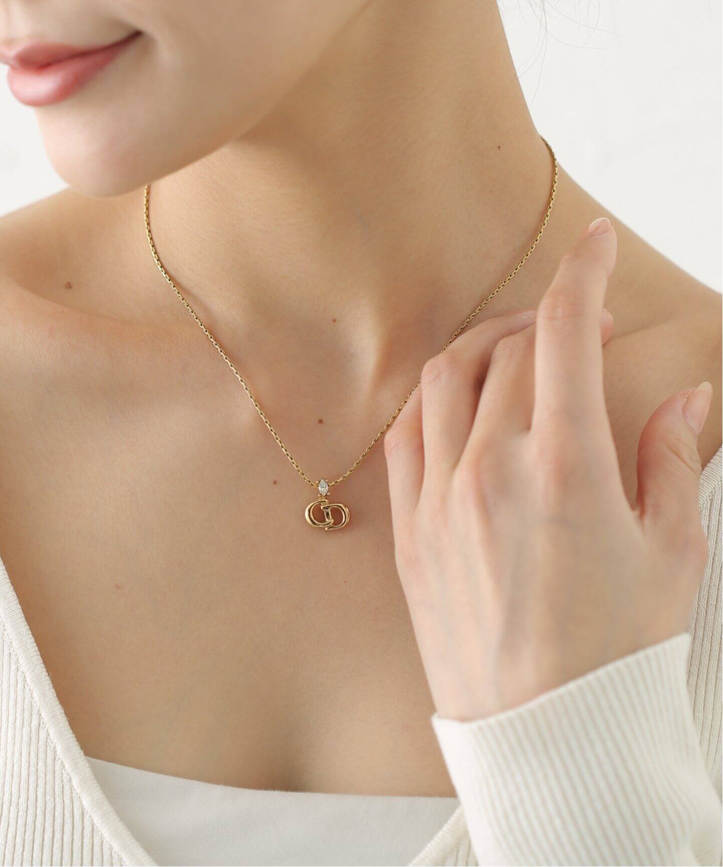 VINTAGE DIOR/ディオール】 necklace logo rs（ネックレス）｜ENSEMBLE