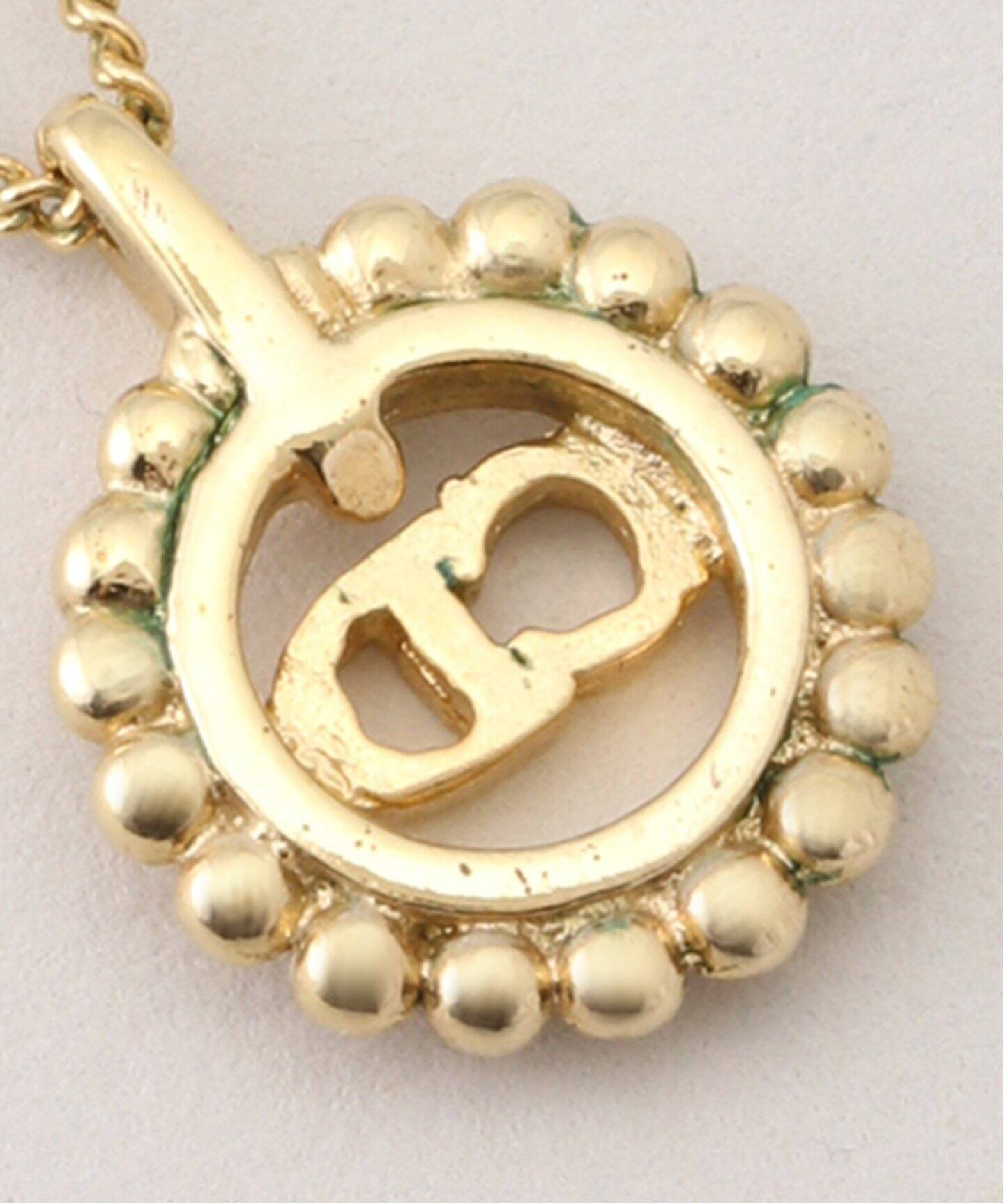 VINTAGE DIOR/ディオール】necklace logo circle（ネックレス