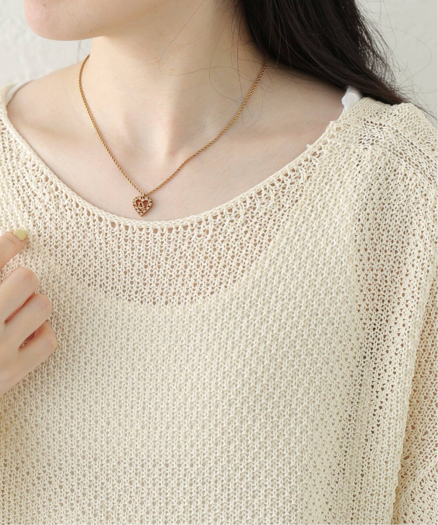VINTAGE DIOR/ディオール】 necklace logo heart rs（ネックレス
