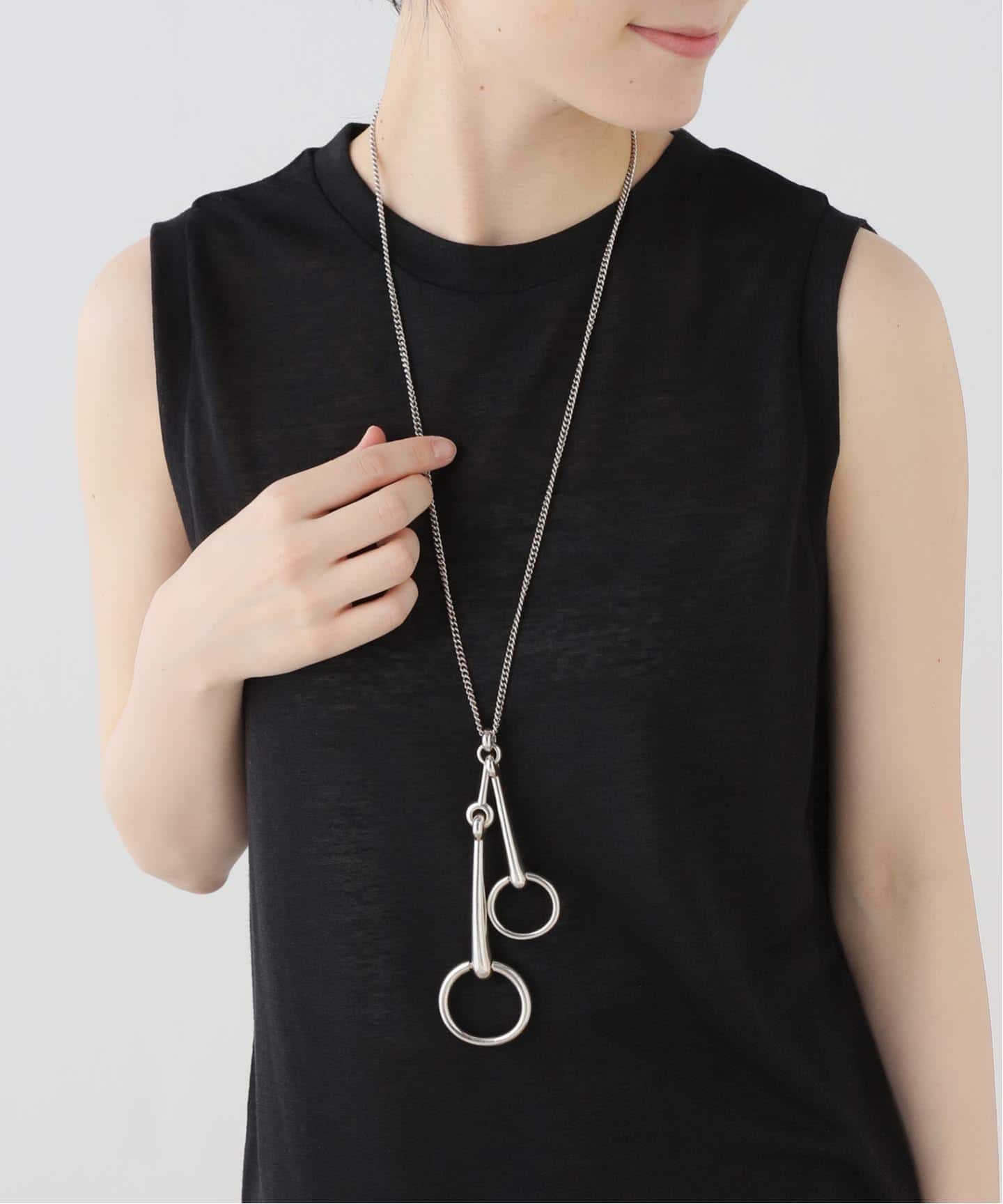 HERMES エルメス Mors Necklace モース ネックレス ブラウン/シルバー HERMES/エルメス】Mors 2 necklace（ネックレス）｜ENSEMBLE