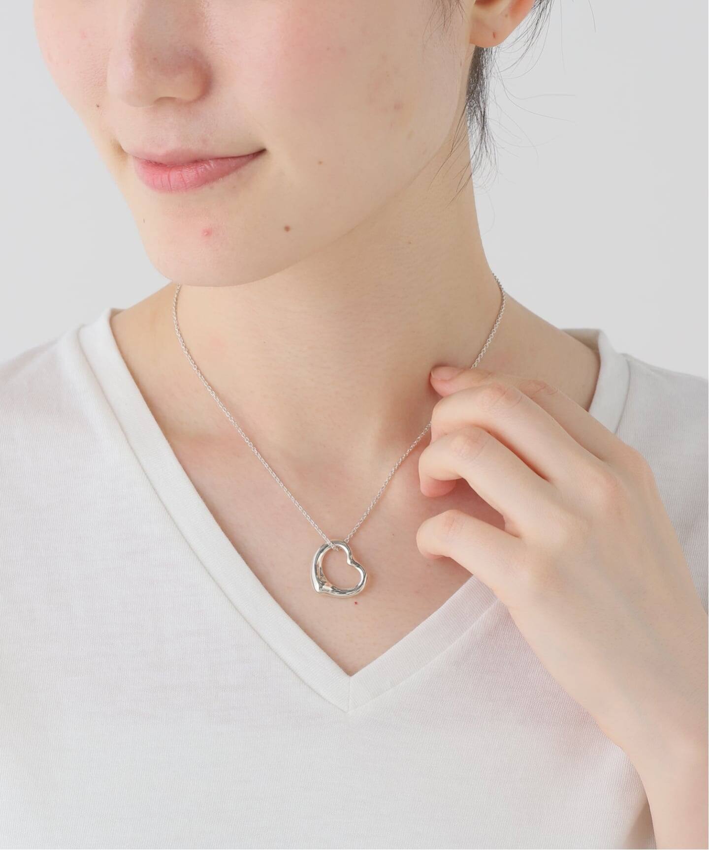 VINTAGE TIFFANY&Co./ティファニー】Open heart necklace m