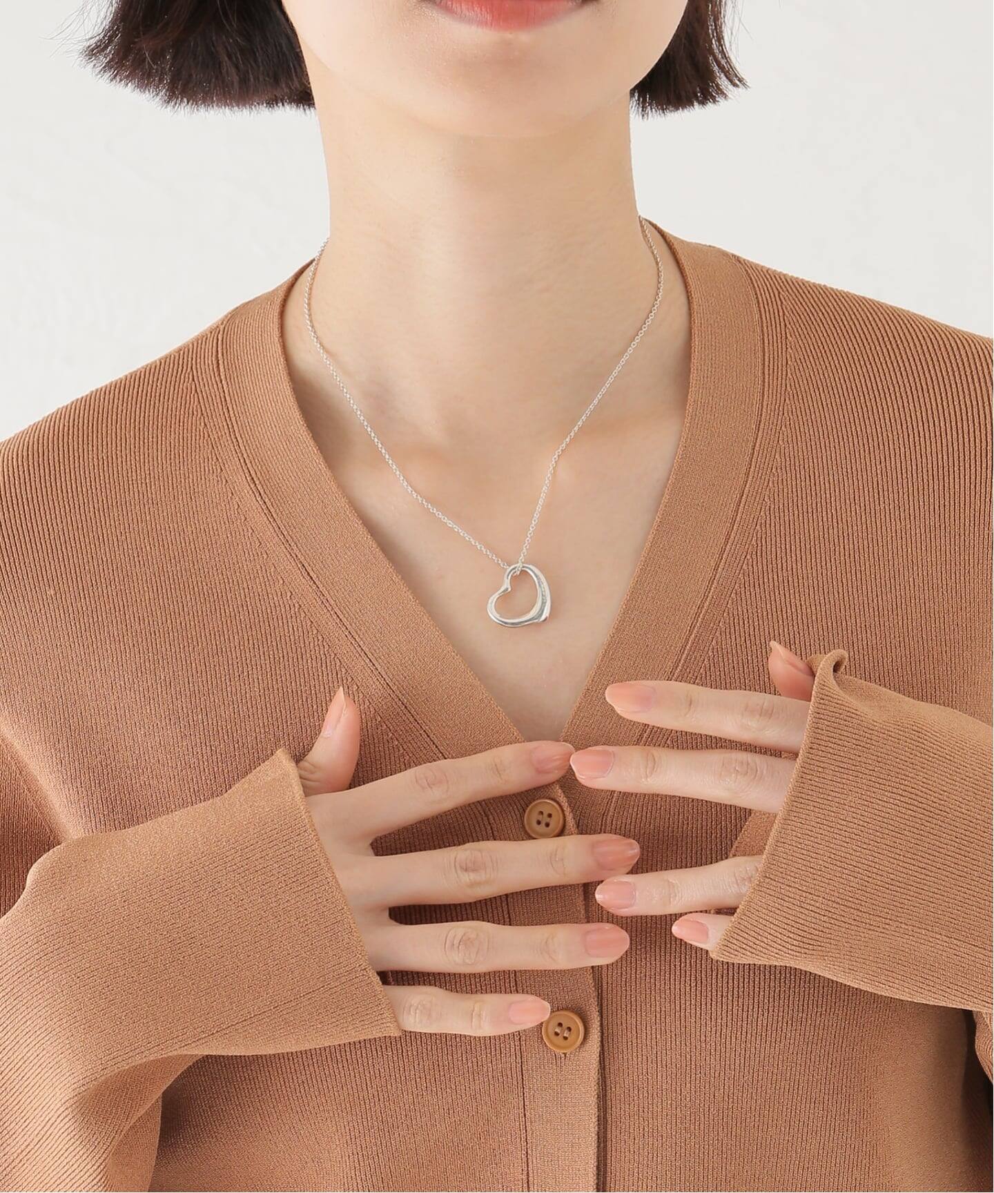 VINTAGE TIFFANY&Co./ティファニー】Open heart necklace m