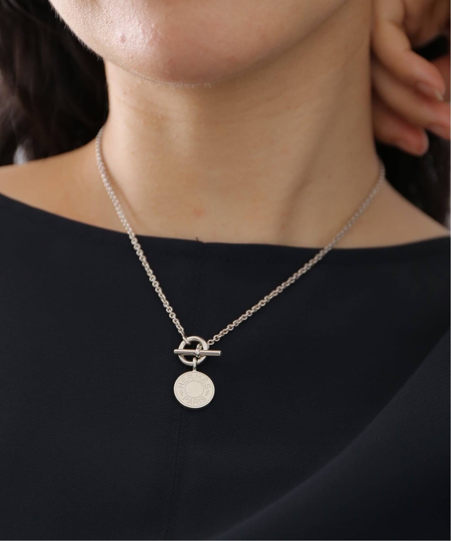 VINTAGE HERMES/エルメス】Amulet sellier necklace（ネックレス