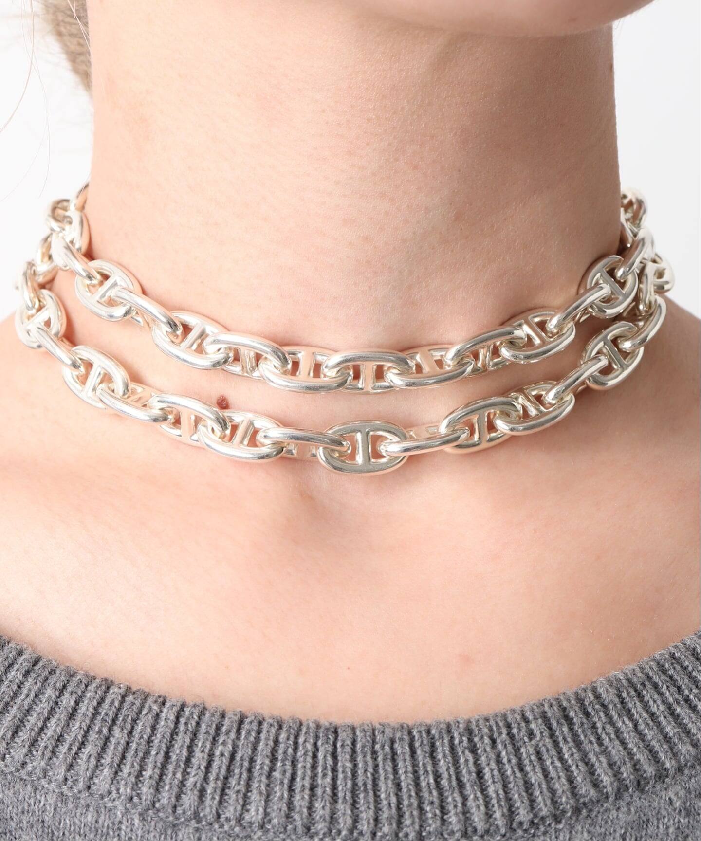 VINTAGE HERMES/エルメス】Chaine dAncre necklace mm61（ネックレス