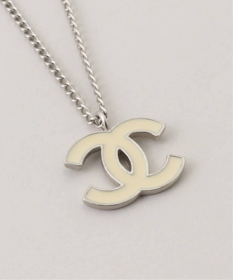 VINTAGE CHANEL/シャネル】CC necklace ivory（ネックレス）｜ENSEMBLE 