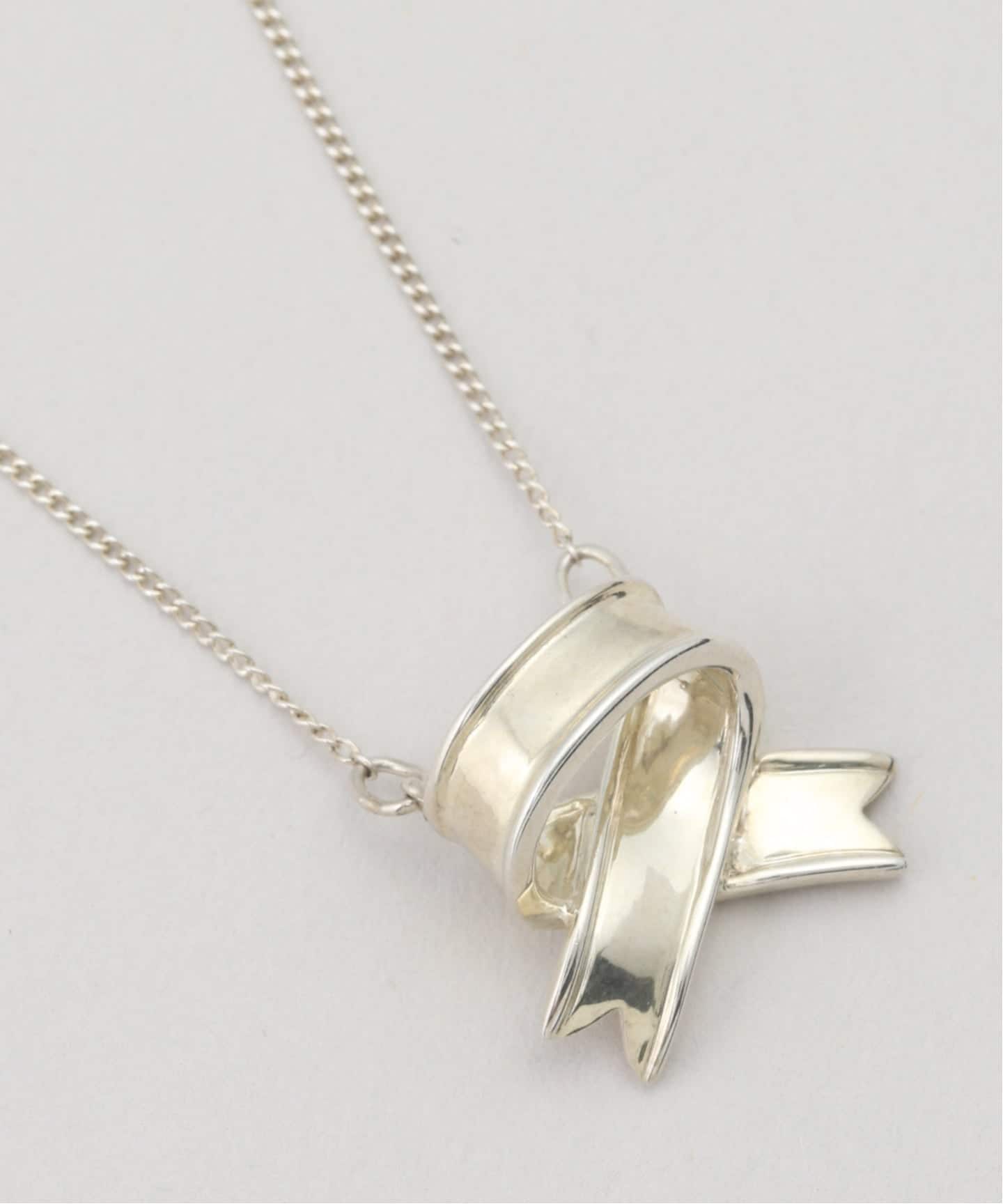 VINTAGE TIFFANY&Co./ティファニー】 Cross ribbon necklace