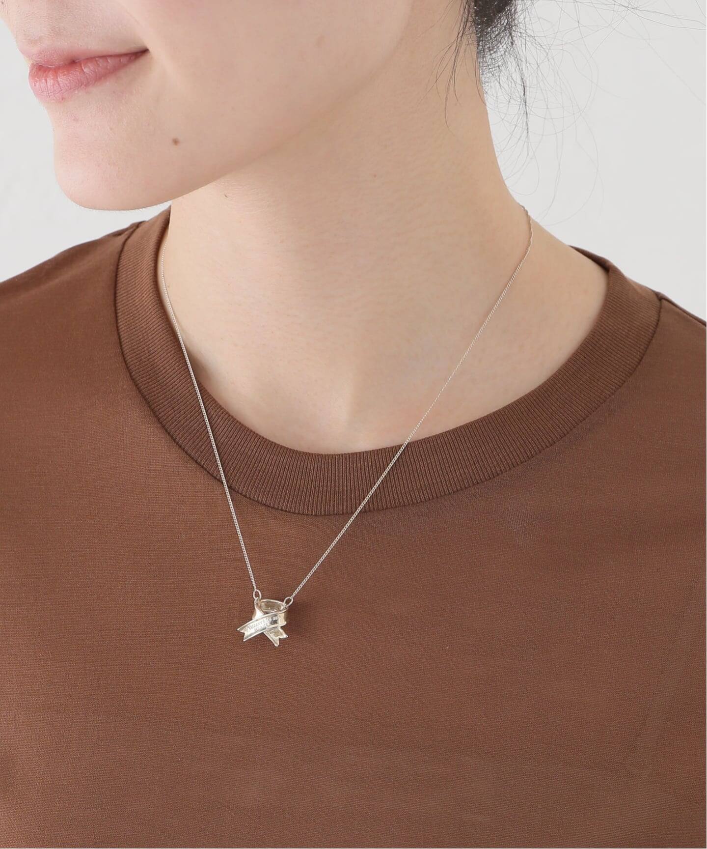 VINTAGE TIFFANY&Co./ティファニー】 Cross ribbon necklace