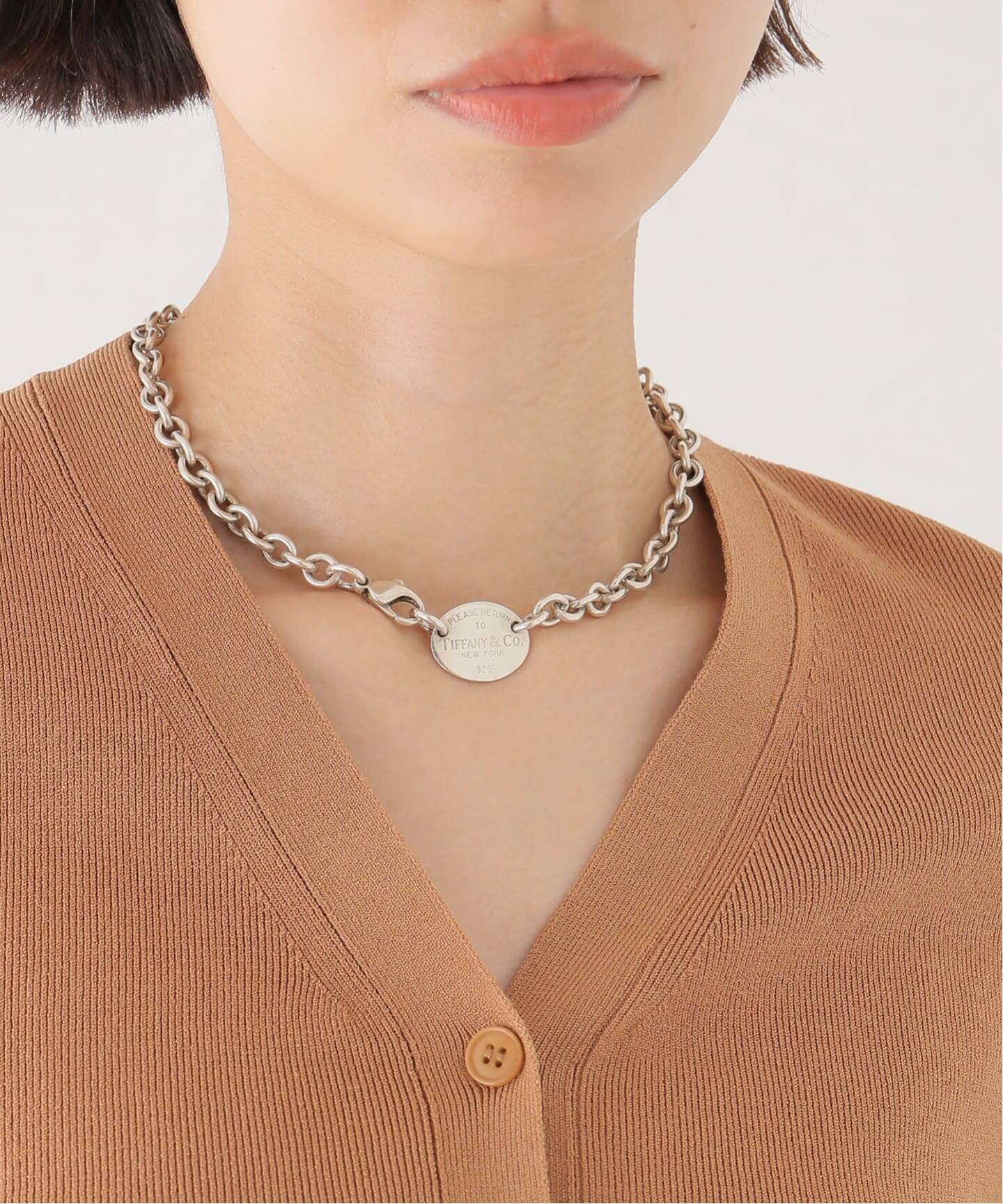 VINTAGE TIFFANY&Co./ティファニー】 Return to oval necklace