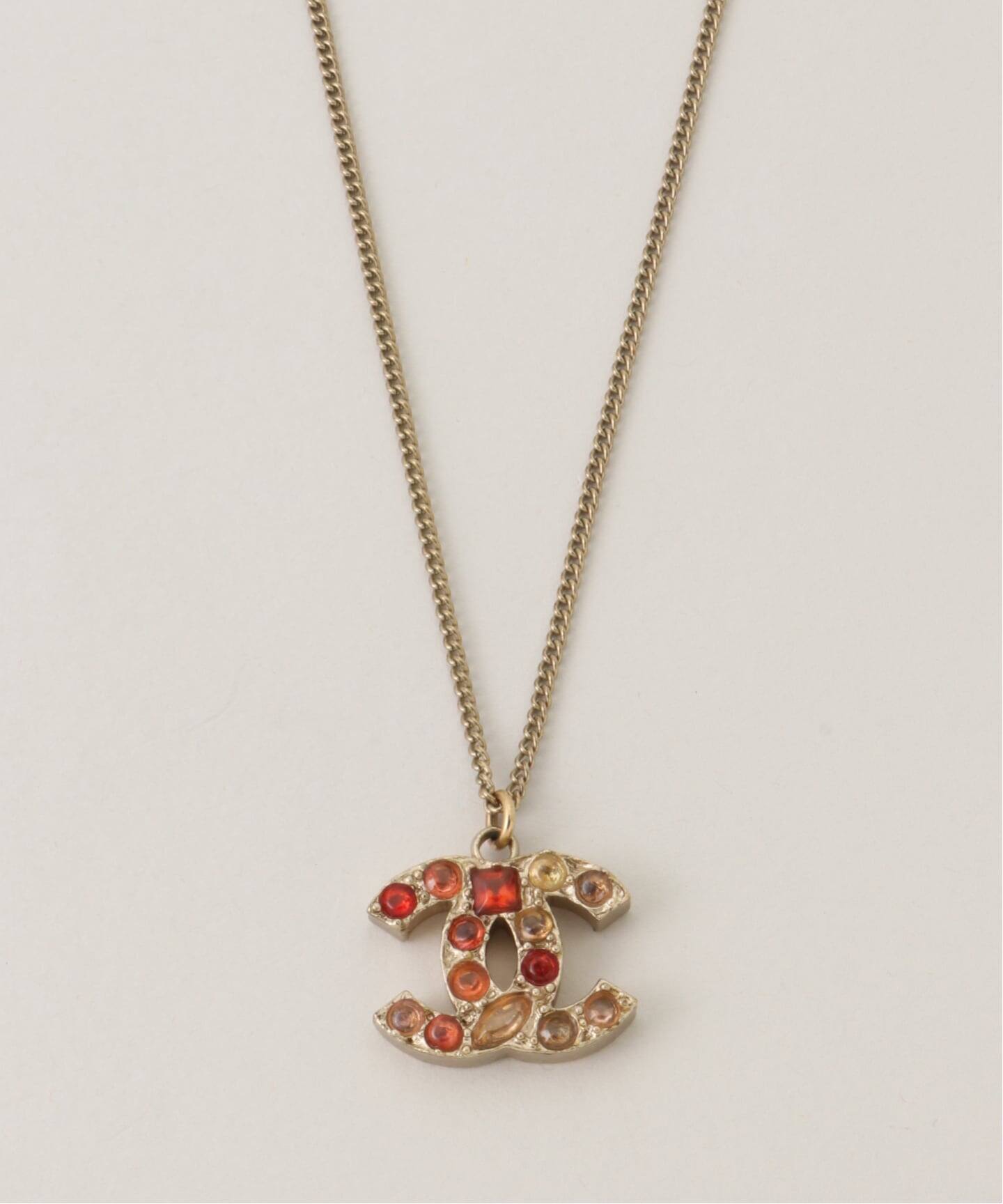 VINTAGE CHANEL/シャネル】 CC necklace colorful rs（ネックレス