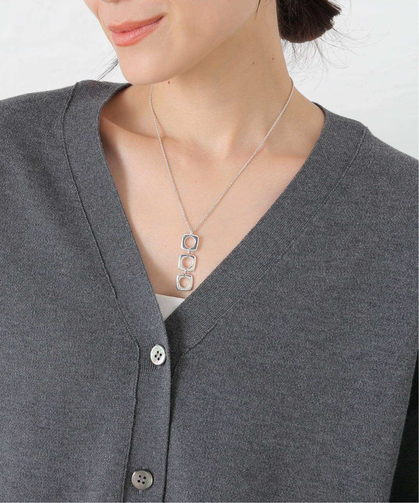 VINTAGE TIFFANY&Co./ティファニー】Triple square cusion necklace