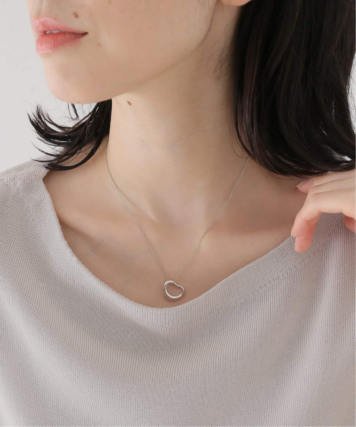 VINTAGE TIFFANY&Co./ティファニー】Open heart necklace s