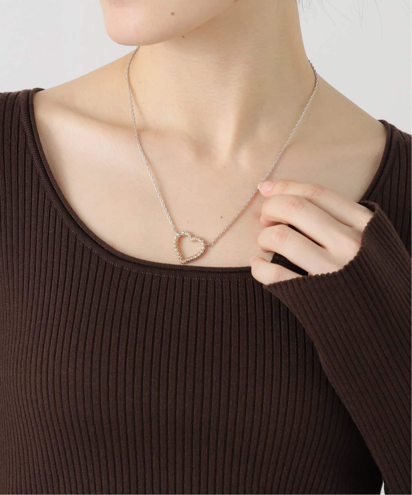 VINTAGE TIFFANY&Co./ティファニー】Twist heart necklace（ネックレス