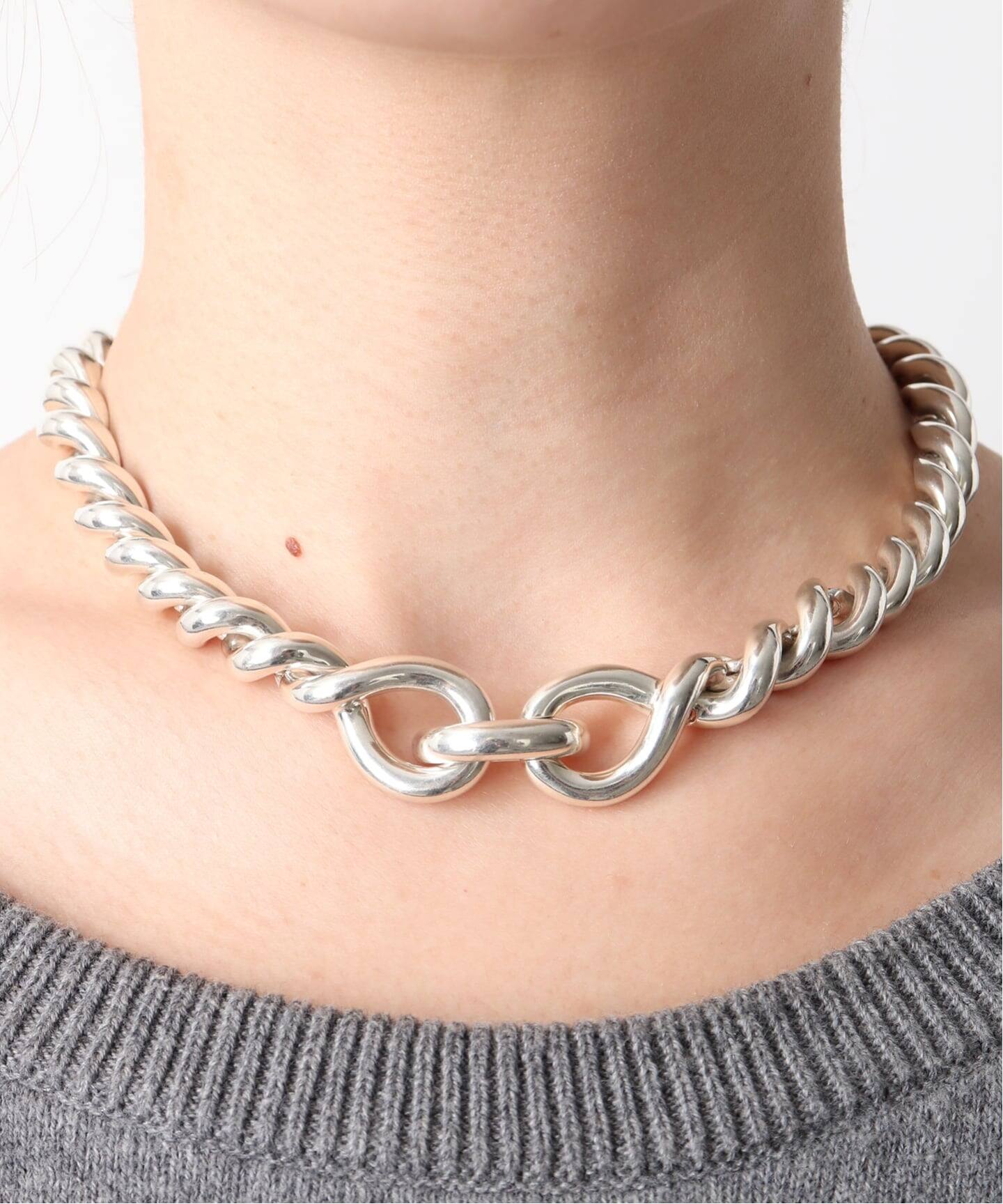 VINTAGE HERMES/エルメス】Torsade necklace mm（ネックレス