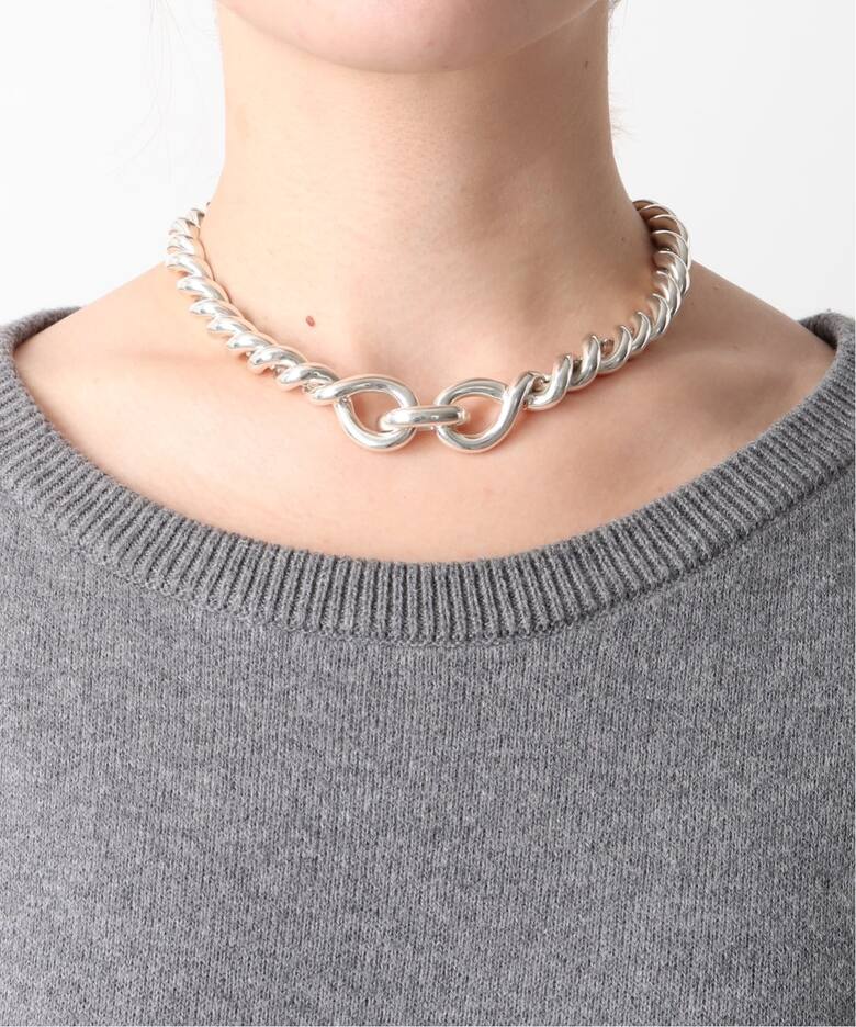 VINTAGE HERMES/エルメス】Torsade necklace mm（ネックレス 