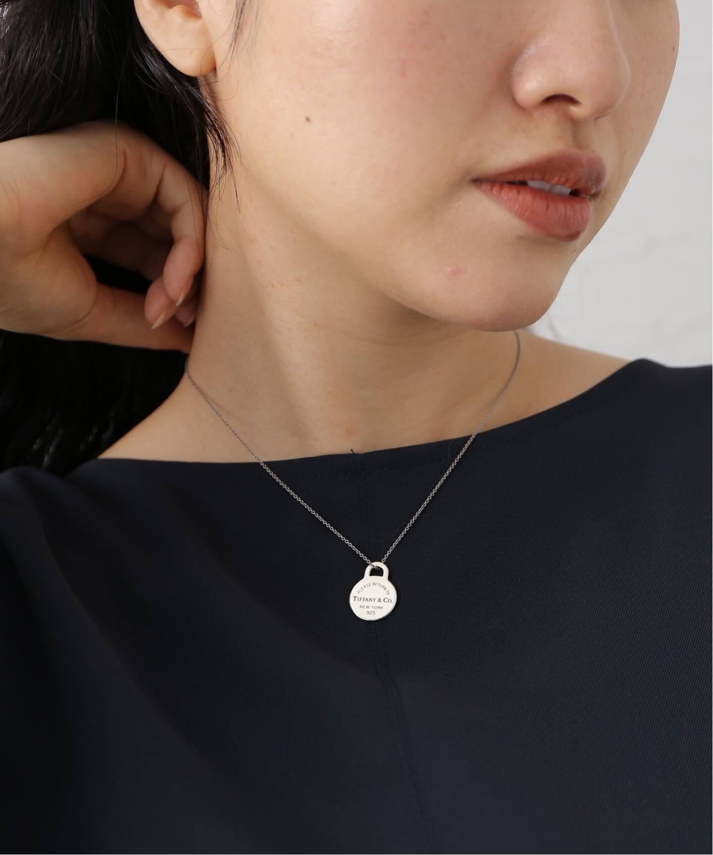 VINTAGE TIFFANY&Co./ティファニー】 Return to round necklace