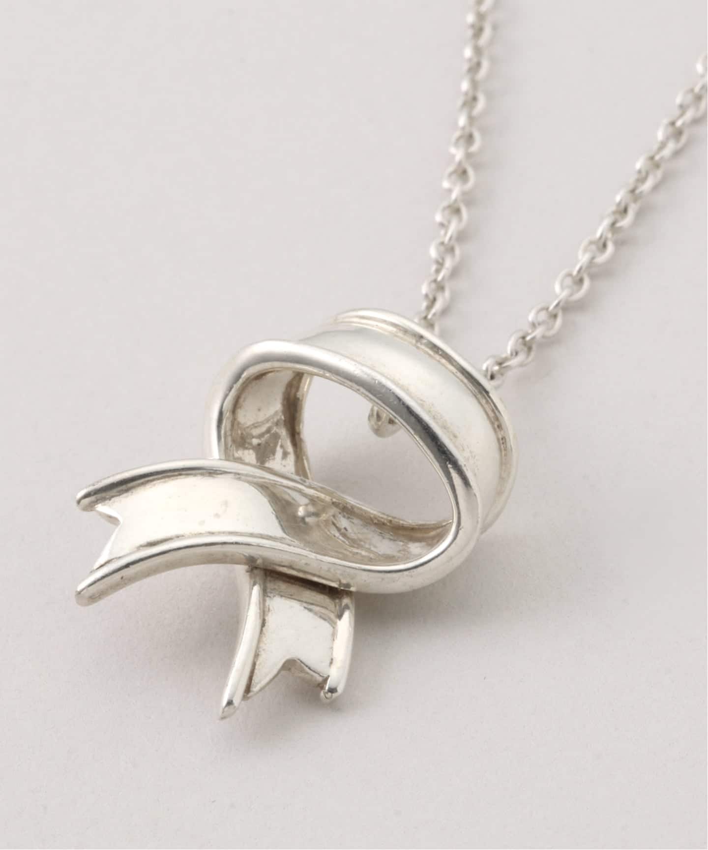 VINTAGE TIFFANY&Co./ティファニー】Cross ribbon necklace