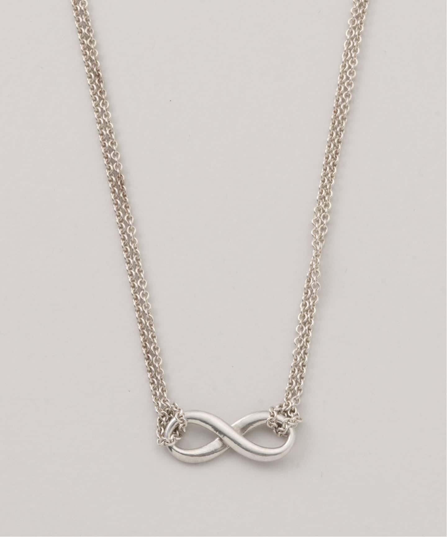 VINTAGE TIFFANY&Co./ティファニー】 Infinity double chain necklace
