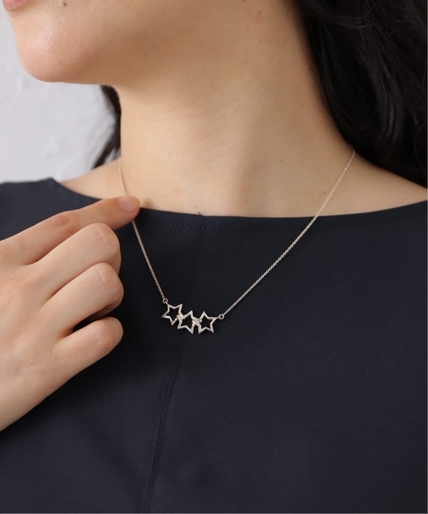VINTAGE TIFFANY&Co./ティファニー】 Triple star necklace