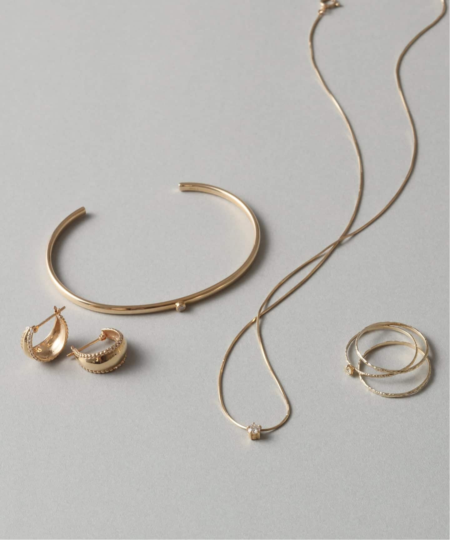 ♦︎ちゃあ⭐︎様♦︎ Lilas バイカラー3連リング K10 15号 ♦︎ちゃあ⭐︎様♦︎ Lilas バイカラー3連リング K10 15号