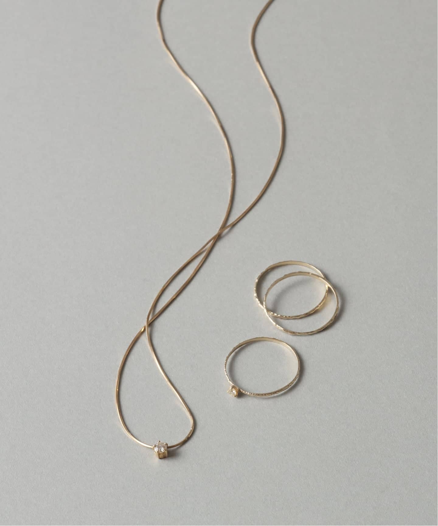 ♦︎ちゃあ⭐︎様♦︎ Lilas バイカラー3連リング K10 15号 ♦︎ちゃあ⭐︎様♦︎ Lilas バイカラー3連リング K10 15号