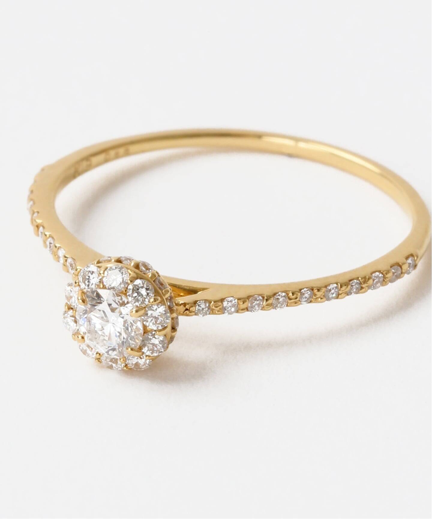 0.38ctサイドダイヤリング K18（リング）｜Lilas（リラ）の通販