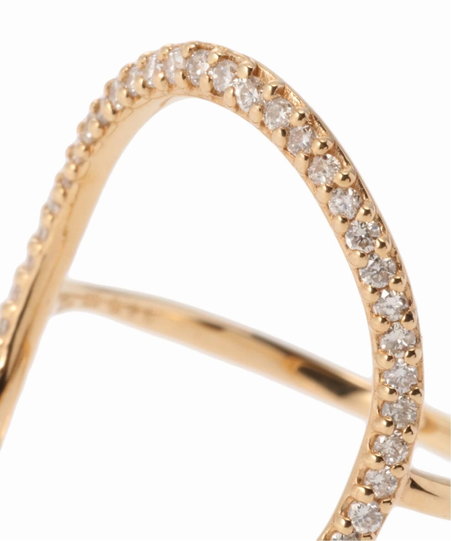 オーバルラインダイヤリング K10（リング）｜Lilas（リラ）の通販