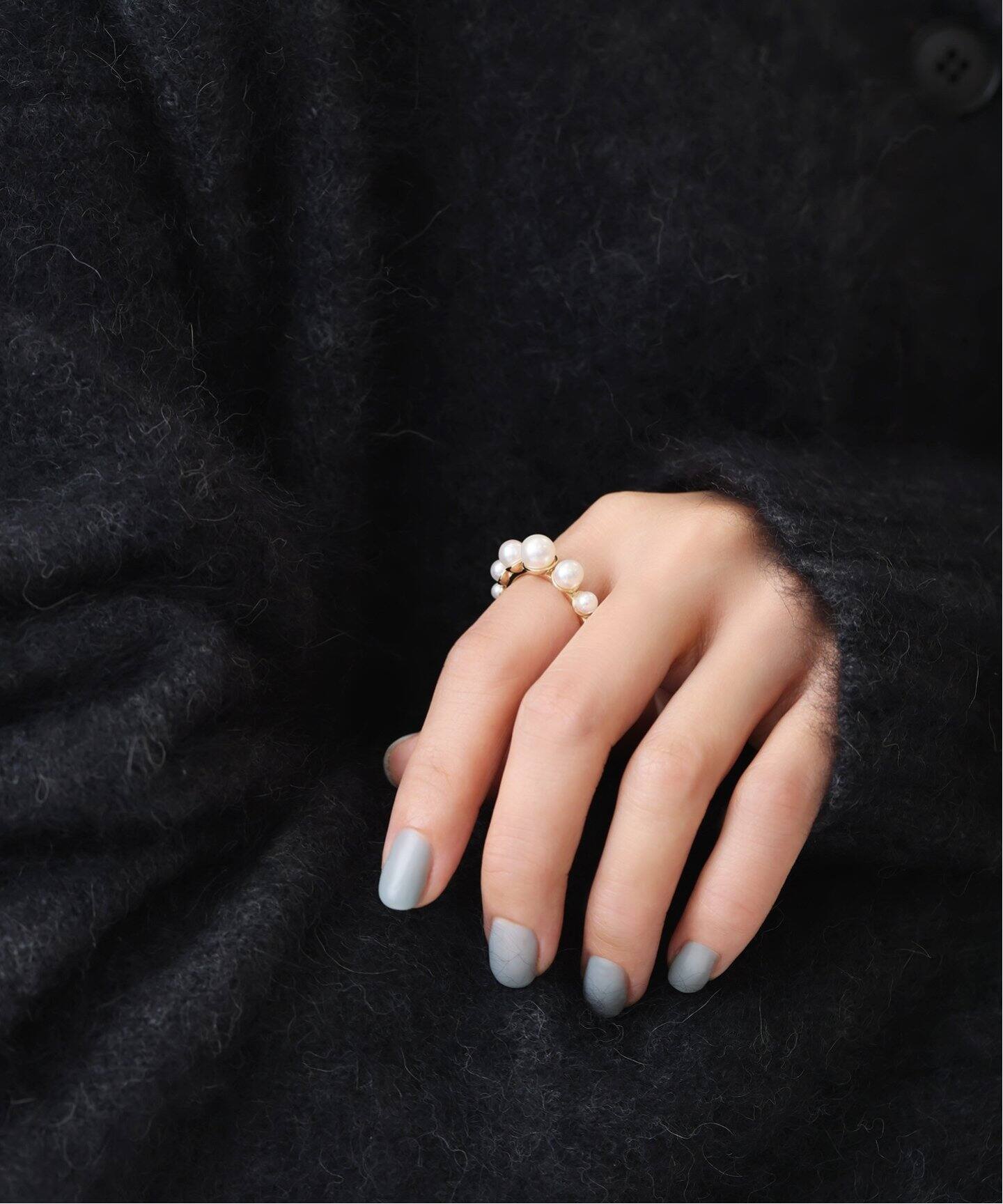 グラデーションパールリング K10（リング）｜Lilas（リラ）の通販 