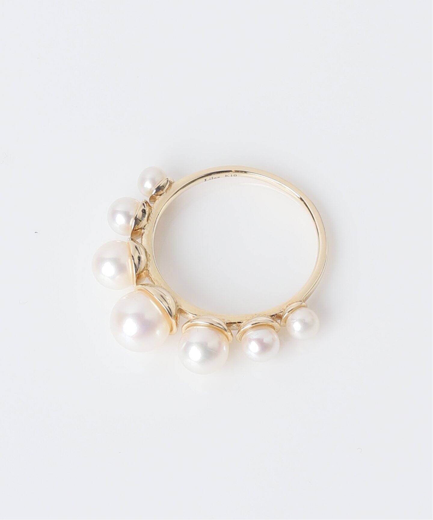 グラデーションパールリング K10（リング）｜Lilas（リラ）の通販 