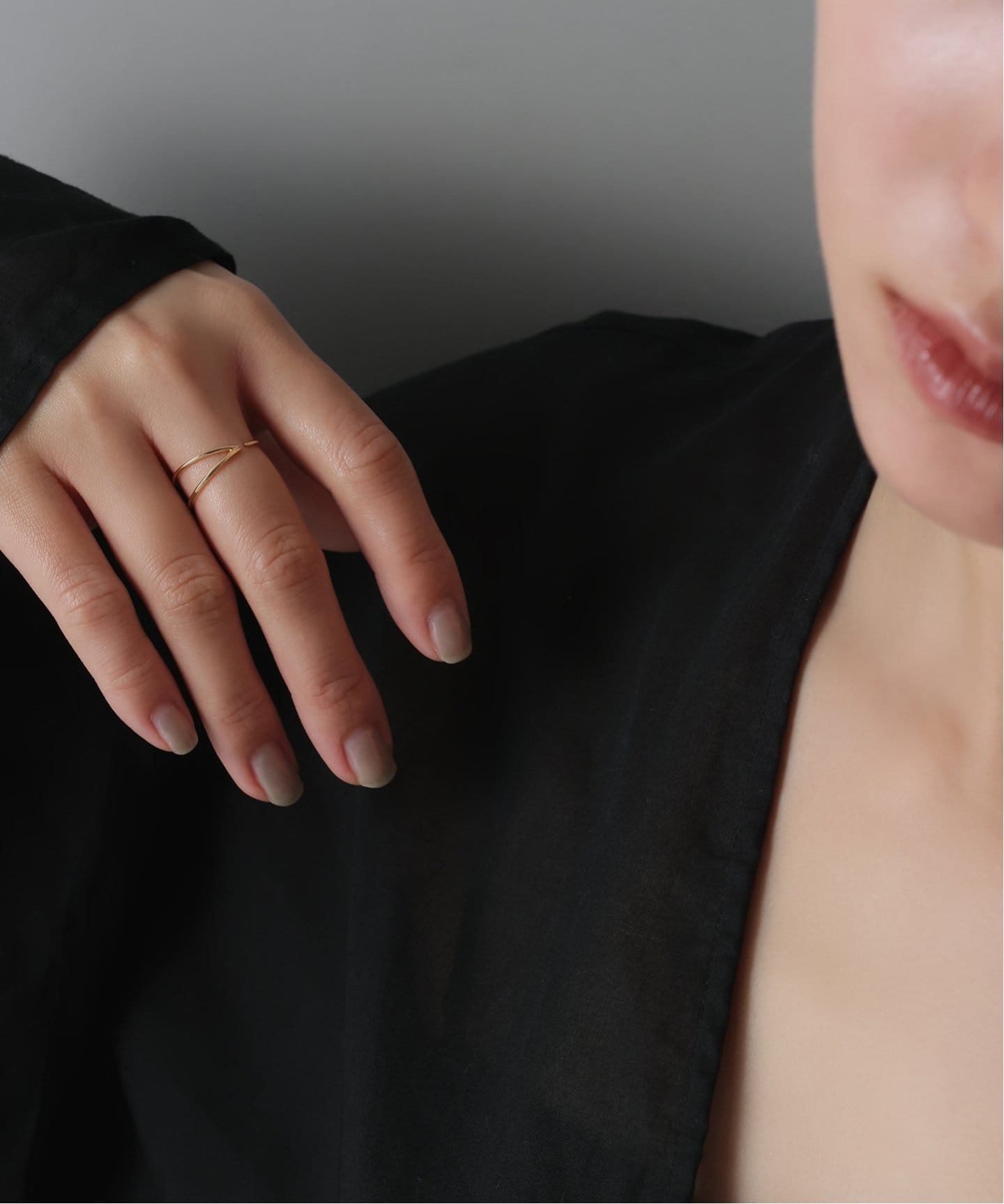 V型フォークリング K10（リング）｜Lilas（リラ）の通販｜BAYCREW'S STORE